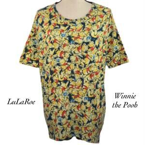 LuLaRoe Disney Winnie the Pooh Butterfly Irma Top Size XXS